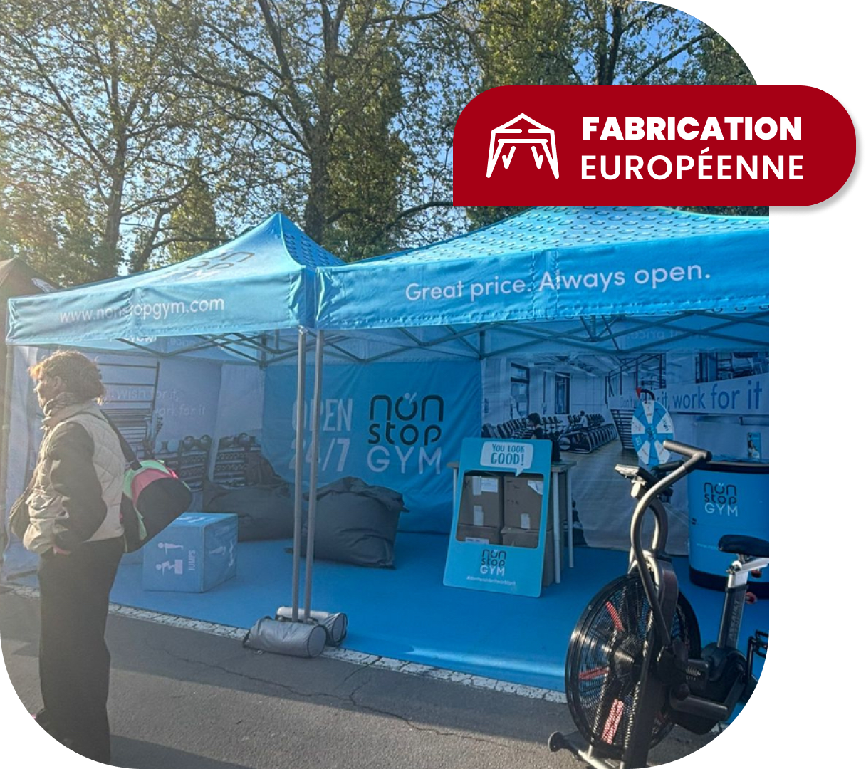 Tentes pliantes publicitaires easytent Lozère