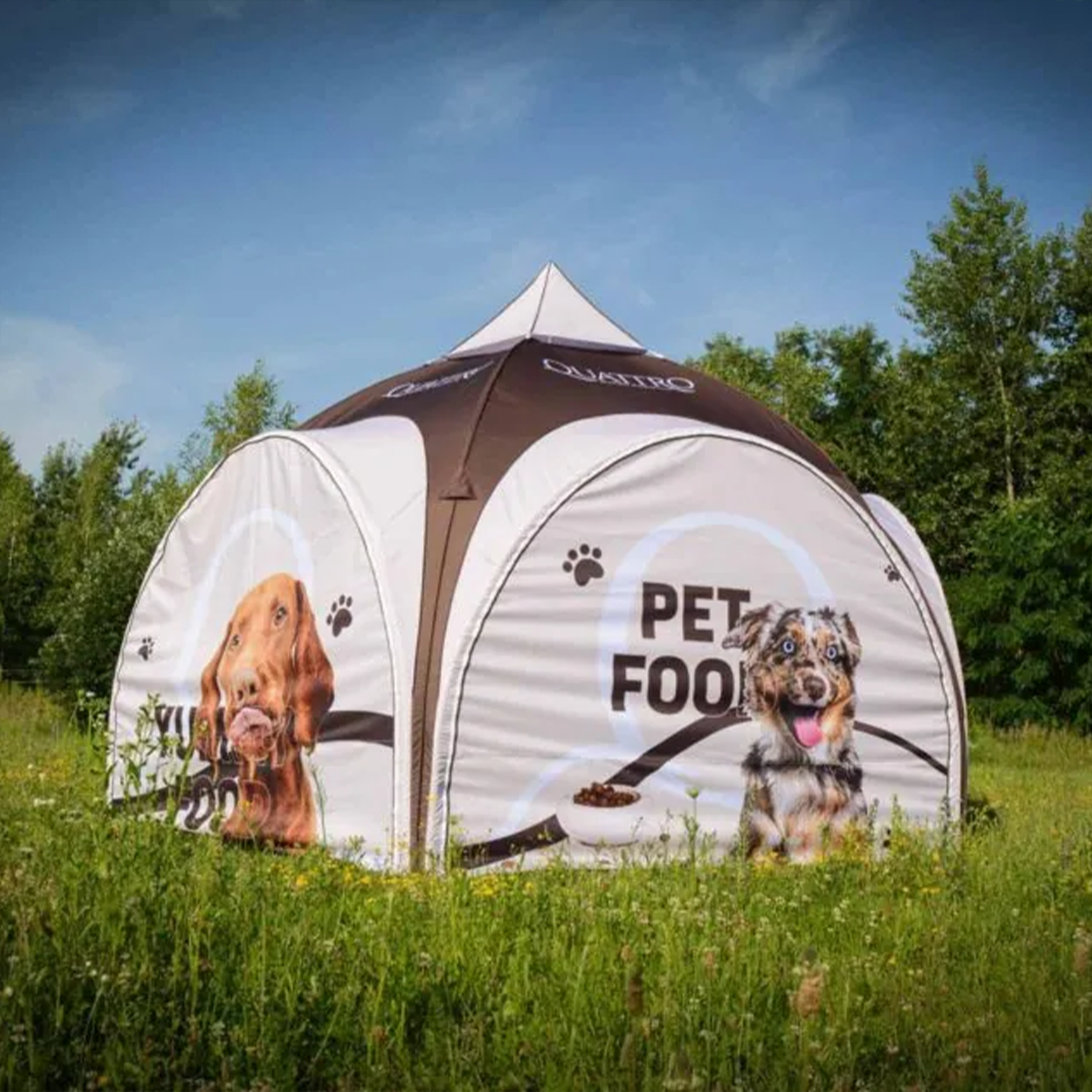 dome-mitko-easytent-tente-lozere- Tente publicitaire pliante easytent Lozère